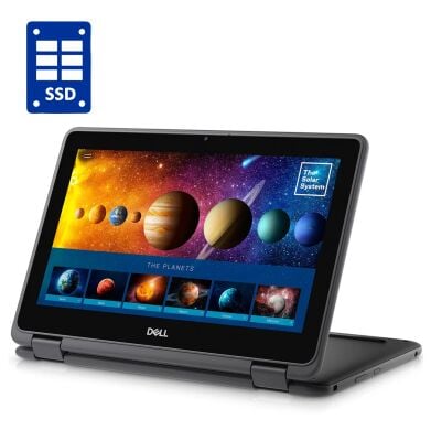 Нетбук-трансформер Dell Latitude 3190 2-in-1 / 11.6" (1366x768) TN Touch / Intel Pentium Silver N5000 (4 ядра по 1.1 - 2.7 GHz) / 4 GB DDR4 / 128 GB SSD / Intel UHD Graphics 605 / WebCam / Win 10 Pro