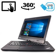 Нетбук-трансформер Lenovo ThinkPad Twist S230u / 12.5" (1366x768) IPS Touch / Intel Core i5-3317U (2 (4) ядра по 1.7 - 2.6 GHz) / 4 GB DDR3 / 24 GB SSD + 500 GB HDD / Intel HD Graphics 4000 / WebCam / USB 3.0 / Windows 10 Pro