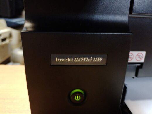 БФП HP LaserJet Pro M1212nf / Лазерний монохромний друк / 1200x1200 dpi / A4 / 18 стор./хв / USB 2.0, Ethernet, RJ-11