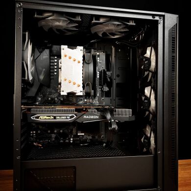 Игровой ПК MSI MAG Forge 120A Tower / AMD Ryzen 5 3600 (6 (12) ядер по 3.6 - 4.2 GHz) / 16 GB DDR4 / 250 GB SSD / AMD Radeon RX 6700 XT, 12 GB GDDR6, 192-bit / 650W
