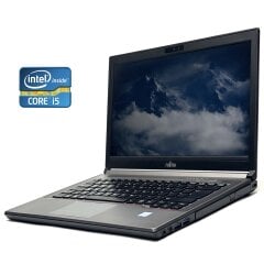 Ноутбук Б-клас Fujitsu LifeBook E746 / 14" (1920x1080) IPS / Intel Core i5-6300U (2 (4) ядра по 2.4 - 3.0 GHz) / 8 GB DDR4 / 256 GB SSD / Intel HD Graphics 520 / WebCam / Win 10 Pro