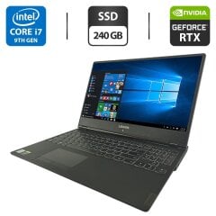 Ігровий ноутбук Lenovo Legion Y540-15IRH / 15.6" (1920x1080) IPS / Intel Core i7-9750H (6 (12) ядер по 2.6 - 4.5 GHz) / 16 GB DDR4 / 240 GB SSD / nVidia GeForce RTX 2060, 6 GB GDDR6, 192-bit / WebCam