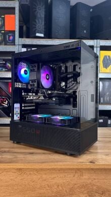 Збірка під замовлення: ігровий ПК 1stPlayer Mi7 Pro Tower / AMD Ryzen 5 5600 (6 (12) ядер по 3.5 - 4.4 GHz) / 16 GB DDR4 / 500 GB SSD / nVidia GeForce GTX 1660 Super, 6 GB GDDR6, 192-bit / 550W