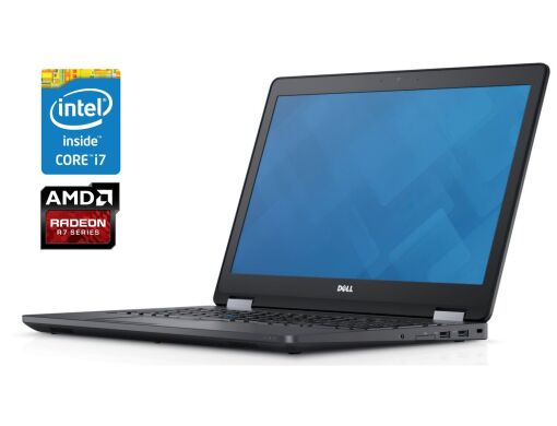 Ігровий ноутбук Б-клас Dell Latitude 5570 / 15.6" (1920x1080) IPS / Intel Core i7-6820HQ (4 (8) ядра по 2.7 - 3.6 GHz) / 16 GB DDR4 / 512 GB SSD / AMD Radeon R7 M370, 2 GB GDDR5, 128-bit / WebCam