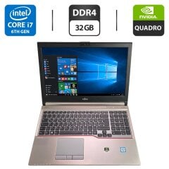 Мобильная рабочая станция Fujitsu Celsius H760 / 15.6" (1920x1080) IPS / Intel Core i7-6920HQ (4 (8) ядра по 2.9 - 3.8 GHz) / 32 GB DDR4 / 512 GB SSD / nVidia Quadro M2000M, 4 GB GDDR5, 128-bit / WebCam