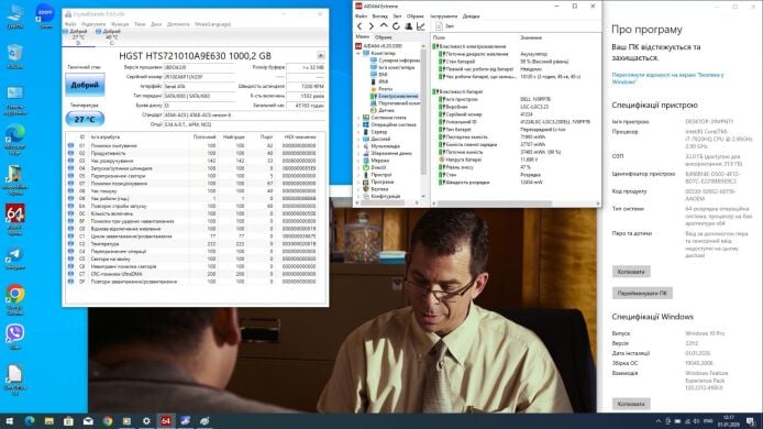Мобильная рабочая станция Б-класс Dell Precision 7720 / 17.3" (1920x1080) IPS / Intel Core i7-7820HQ (4 (8) ядра по 2.9 - 3.9 GHz) / 32 GB DDR4 / 512 GB SSD M.2 / nVidia Quadro P5000, 16 GB GDDR5X, 256-bit / WebCam