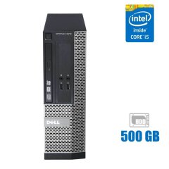 Компьютер Dell OptiPlex 3010 SFF / Intel Core i5-3470 (4 ядра по 3.2 - 3.6 GHz) / 4 GB DDR3 / 500 GB HDD / Intel HD Graphics 2500 / DVD-ROM