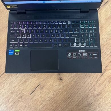 Ігровий ноутбук Б-клас Acer Nitro 5 AN515-58 / 15.6" (1920x1080) IPS / Intel Core i5-12500H (12 (16) ядер по 3.3 - 4.5 GHz) / 16 GB DDR4 / 512 GB SSD / nVidia GeForce RTX 3050 Ti, 4 GB GDDR6, 128-bit / WebCam Ігровий ноутбук Б-клас Acer Nitro 5 AN515-58 / 15.6" (1920x1080) IPS / Intel Core i5-12500H (12 (16) ядер по 3.3 - 4.5 GHz) / 16 GB DDR4 / 512 GB SSD / nVidia GeForce RTX 3050 Ti, 4 GB GDDR6, 128-bit / WebCam