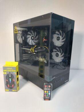 Игровой ПК Montech Tower / Intel Core i5-8400 (6 ядер по 2.8 - 4.0 GHz) / 32 GB DDR4 / 512 GB SSD M.2 + 500 GB HDD / AMD Radeon RX 580, 8 GB GDDR5, 256-bit / 600W Игровой ПК Montech Tower / Intel Core i5-8400 (6 ядер по 2.8 - 4.0 GHz) / 32 GB DDR4 / 512 GB SSD M.2 + 500 GB HDD / AMD Radeon RX 580, 8 GB GDDR5, 256-bit / 600W