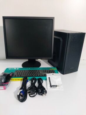 Комплект ПК: FrimeCOM MX9 Tower NEW / Intel Core i5-2320 (4 ядра по 3.0 - 3.3 GHz) / 8 GB DDR3 / 120 GB SSD + 320 GB HDD / Intel HD Graphics 2000 / 400W NEW + Монитор Acer / 19" (1280x1024) TN / DVI, VGA, Audio + Клавиатура, мышь, WiFi USB и кабели Комплект ПК: FrimeCOM MX9 Tower NEW / Intel Core i5-2320 (4 ядра по 3.0 - 3.3 GHz) / 8 GB DDR3 / 120 GB SSD + 320 GB HDD / Intel HD Graphics 2000 / 400W NEW + Монитор Acer / 19" (1280x1024) TN / DVI, VGA, Audio + Клавиатура, мышь, WiFi USB и кабели