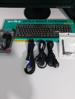 Комплект ПК: FrimeCOM MX9 Tower NEW / Intel Core i5-2320 (4 ядра по 3.0 - 3.3 GHz) / 8 GB DDR3 / 120 GB SSD + 320 GB HDD / Intel HD Graphics 2000 / 400W NEW + Монитор Acer / 19" (1280x1024) TN / DVI, VGA, Audio + Клавиатура, мышь, WiFi USB и кабели Комплект ПК: FrimeCOM MX9 Tower NEW / Intel Core i5-2320 (4 ядра по 3.0 - 3.3 GHz) / 8 GB DDR3 / 120 GB SSD + 320 GB HDD / Intel HD Graphics 2000 / 400W NEW + Монитор Acer / 19" (1280x1024) TN / DVI, VGA, Audio + Клавиатура, мышь, WiFi USB и кабели