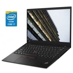 Ультрабук Б-класс Lenovo Thinkpad X1 Carbon G7 / 14" (1920x1080) IPS / Intel Core i7-8565U (4 (8) ядра по 1.8 - 4.6 GHz) / 16 GB DDR4 / 192 GB SSD / Intel UHD Graphics / WebCam / Win 10 Pro