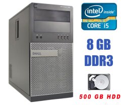 Dell OptiPlex 790 Tower / Intel Core i5-2400 (4 ядра по 3.1 - 3.4 GHz) / 8 GB DDR3 / 500 GB HDD