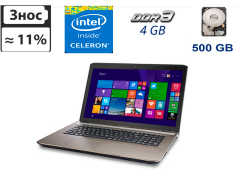 Ноутбук Medion Akoya E7226 / 17.3" (1600x900) TN / Intel Celeron N2930 (4 (4) ядра по 2.16 GHz) / 4 GB DDR3 / 500 GB HDD / Intel HD Graphics / WebCam / HDMI /USB 3.0 / DVD
