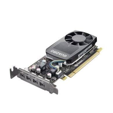 Дискретная видеокарта nVidia Quadro P620, 2 GB GDDR5, 128-bit / 4x miniDisplayPort / SFF