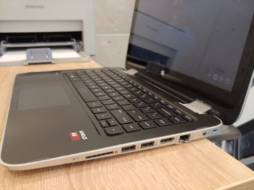 HP Pavilion x360 13-a051nr / 13.3" (1366x768) TN Touch / AMD A8-6410 (4 ядра по 2.0 - 2.4 GHz) / 8 GB DDR3 / 240 GB SSD / AMD Radeon R5 / WebCam / NO ODD HP Pavilion x360 13-a051nr / 13.3" (1366x768) TN Touch / AMD A8-6410 (4 ядра по 2.0 - 2.4 GHz) / 8 GB DDR3 / 240 GB SSD / AMD Radeon R5 / WebCam / NO ODD