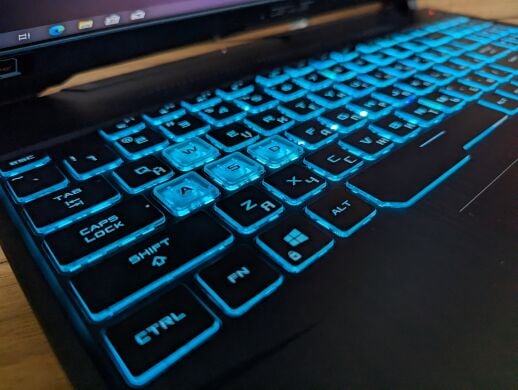 Игровой ноутбук Asus TUF Gaming F15 FX506L / 15.6" (1920x1080) IPS / Intel Core i5-10300H (4 (8) ядра по 2.5 - 4.5 GHz) / 16 GB DDR4 / 512 GB SSD / nVidia GeForce GTX 1650, 4 GB GDDR5, 128-bit / WebCam / Windows 10