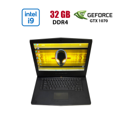 Ігровий ноутбук Б-клас Dell Alienware 15 R5 / 15.6" (1920x1080) IPS / Intel Core i9-8950HK (6 (12) ядер по 2.9 - 4.8 GHz) / 32 GB DDR4 / 1000 GB SSD / nVidia GeForce GTX 1070, 8 GB GDDR5, 256-bit / WebCam