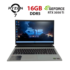 Игровой ноутбук Б-класс Dell G15 5525 / 15.6" (1920x1080) IPS / AMD Ryzen 7 6800H (8 (16) ядер по 3.2 - 4.7 GHz) / 16 GB DDR5 / 512 GB SSD / nVidia GeForce RTX 3050 Ti, 4 GB GDDR6, 128-bit / WebCam
