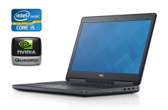 Игровой ноутбук Dell Precision 7510 / 15.6" (1920x1080) IPS / Intel Core i5-6300U (2 (4) ядра по 2.4 - 3.0 GHz) / 32 GB DDR4 / 128 GB SSD + 1000 GB HDD / nVidia Quadro M2000M, 4 GB GDDR5, 128-bit / WebCam + Беспроводная мышка