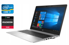Ігровий ноутбук HP EliteBook 850 G6 / 15.6" (1920x1080) IPS / Intel Core i7-8665U (4 (8) ядра по 1.9 - 4.8 GHz) / 16 GB DDR4 / 480 GB SSD / AMD Radeon 550X, 2 GB GDDR5, 128-bit / WebCam / TouchID / Windows 10