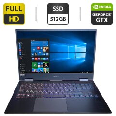 Игровой ноутбук HP Omen 15 / 15.6" (1920x1080) IPS / AMD Ryzen 5 4600H (6 (12) ядер по 3.0 - 4.0 GHz) / 8 GB DDR4 / 512 GB SSD / nVidia GeForce GTX 1660 Ti, 6 GB GDDR6, 192-bit / WebCam