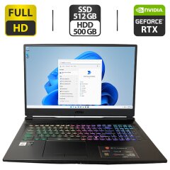 Игровой ноутбук MSI GL75 Leopard 10SFK-029US / 17.3" (1920x1080) IPS / Intel Core i7-10750H (6 (12) ядер по 2.6 - 5.0 GHz) / 16 GB DDR4 / 512 GB SSD M.2 + 500 GB HDD / nVidia GeForce RTX 2070, 8 GB GDDR6, 256-bit / WebCam