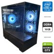 Игровой ПК 1stPlayer MI-5 Tower / Intel Core i5-9400 (6 ядер по 2.9 - 4.1 GHz) / 16 GB DDR4 / 256 GB SSD M.2 + 500 GB SSD / nVidia GeForce GTX 1660, 6 GB GDDR5, 192-bit / 500W