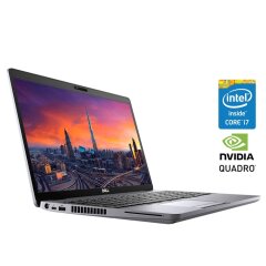 Мобільна робоча станція Б-клас Dell Precision 3550 / 15.6" (1920x1080) IPS / Intel Core i7-10510U (4 (8) ядра по 1.8 - 4.9 GHz) / 16 GB DDR4 / 512 GB SSD / nVidia Quadro P520, 2 GB GDDR5, 64-bit / WebCam