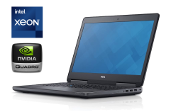 Мобильная рабочая станция Dell Precision 7510 / 15.6" (1920x1080) IPS / Intel Xeon E3-1535M v5 (4 (8) ядра по 2.9 - 3.8 GHz) / 16 GB DDR4 / 128 GB SSD + 500 GB HDD / nVidia Quadro M2000M, 4 GB GDDR5, 128-bit / WebCam