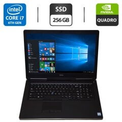Мобильная рабочая станция Dell Precision 7710 / 17.3" (3840x2160) IPS / Intel Core i7-6920HQ (4 (8) ядра по 2.9 - 3.8 GHz) / 16 GB DDR4 / 256 GB SSD / nVidia Quadro M4000M, 4 GB GDDR5, 256-bit / WebCam