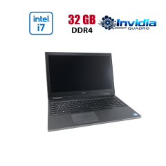 Мобильная рабочая станция Dell Precision 7740 / 17.3" (1920x1080) IPS / Intel Core i7-9850H (6 (12) ядер по 2.6 - 4.6 GHz) / 32 GB DDR4 / 512 GB SSD / nVidia Quadro RTX 4000, 8 GB GDDR6, 256-bit / WebCam