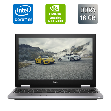 Мобильная рабочая станция Dell Precision 7740 / 17.3" (1920x1080) IPS / Intel Core i9-9980HK (8 (16) ядер по 2.4 - 5.0 GHz) / 16 GB DDR4 / 512 GB SSD / nVidia Quadro RTX 3000, 6 GB GDDR6, 192-bit / HDMI