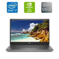 Мобильная рабочая станция Dell Precision 7760 / 17.3" (3840x2160) IPS / Intel Core i7-11850H (8 (16) ядер по 2.5 - 4.8 GHz) / 128 GB DDR4 / 1000 GB SSD / nVidia RTX A5000, 16 GB GDDR6, 256-bit / WebCam / HDMI / Windows 11