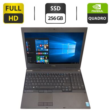 Мобільна робоча станція Dell Precision M4800 / 15.6" (1920x1080) TN / Intel Core i7-4800MQ (4 (8) ядра по 2.7 - 3.7 GHz) / 32 GB DDR3 / 256 GB SSD / nVidia Quadro K1100M, 2 GB GDDR5, 128-bit / WebCam / DVD-ROM Мобільна робоча станція Dell Precision M4800 / 15.6" (1920x1080) TN / Intel Core i7-4800MQ (4 (8) ядра по 2.7 - 3.7 GHz) / 32 GB DDR3 / 256 GB SSD / nVidia Quadro K1100M, 2 GB GDDR5, 128-bit / WebCam / DVD-ROM