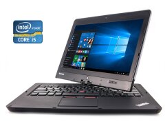 Нетбук-трансформер Lenovo ThinkPad Twist S230u / 12.5" (1366x768) IPS Touch / Intel Core i5-3317U (2 (4) ядра по 1.7 - 2.6 GHz) / 4 GB DDR3 / 24 GB SSD + 500 GB HDD / Intel HD Graphics 4000 / WebCam / USB 3.0 / Windows 10 Pro