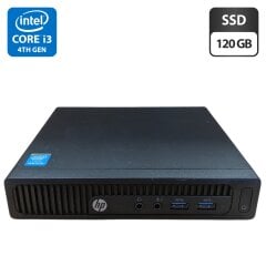 Неттоп HP 260 G1 Desktop Mini PC USFF / Intel Core i3-4030U (2 (4) ядра по 1.9 GHz) / 8 GB DDR3 / 120 GB SSD / Intel HD Graphics 4400 / Блок живлення