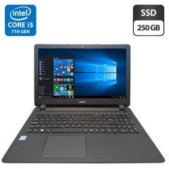 Ноутбук Acer Extensa 2540 / 15.6" (1920x1080) TN / Intel Core i5-7200U (2 (4) ядра по 2.5 - 3.1 GHz) / 8 GB DDR3 / 250 GB SSD / Intel HD Graphics 620 / WebCam / DVD-ROM