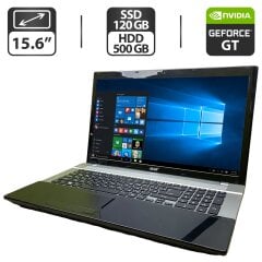 Ноутбук Б-клас Acer Aspire V3-731G / 15.6" (1600x900) TN / Intel Core i7-3540M (2 (4) ядра по 3.0 - 3.7 GHz) / 16 GB DDR3 / 120 GB SSD + 500 GB HDD / nVidia GeForce GT 630M, 1 GB GDDR5, 128-bit / WebCam