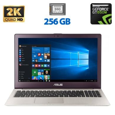 Ноутбук Б-клас Asus ZenBook U500V / 15.6'' (2880x1620) IPS / Intel Core i7-3632QM (4 (8) ядра по 2.2 - 3.2 GHz) / 8 GB DDR3 / 256 GB SSD / nVidia GeForce GT 650M, 2 GB GDDR3, 128-bit / WebCam / HDMI Ноутбук Б-клас Asus ZenBook U500V / 15.6'' (2880x1620) IPS / Intel Core i7-3632QM (4 (8) ядра по 2.2 - 3.2 GHz) / 8 GB DDR3 / 256 GB SSD / nVidia GeForce GT 650M, 2 GB GDDR3, 128-bit / WebCam / HDMI