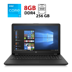 Ноутбук Б-класс Hp 15-bs113dx / 15.6" (1920x1080) TN / Intel Core i3-8130U (2 (4) ядра по 2.2 - 3.4 GHz) / 8 GB DDR4 / 256 GB SSD / Intel UHD Graphics 620 / WebCam