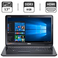 Ноутбук Dell Inspiron N7110 / 17" (1600x900) TN / Intel Core i5-2430M (2 (4) ядра по 2.4 - 3.0 GHz) / 8 GB DDR3 / 500 GB HDD / Intel HD Graphics 3000 / WebCam / DVD-ROM / HDMI