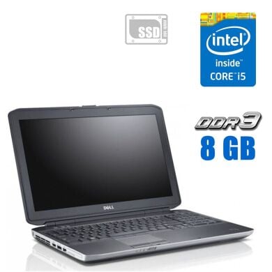 Ноутбук Dell Latitude E5530 / 15.6" (1366х768) TN / Intel Core i5-3230M (2 (4) ядра по 2.6 - 3.2 GHz) / 8 GB DDR3 / 120 GB SSD / Intel HD Graphics 4000 / DVD-RW Ноутбук Dell Latitude E5530 / 15.6" (1366х768) TN / Intel Core i5-3230M (2 (4) ядра по 2.6 - 3.2 GHz) / 8 GB DDR3 / 120 GB SSD / Intel HD Graphics 4000 / DVD-RW