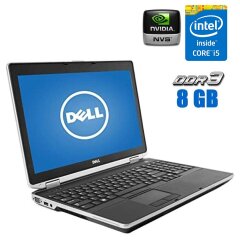 Ноутбук Dell Latitude E6530 / 15.6" (1920x1080) TN / Intel Core i5-3320M (2 (4) ядра по 2.6 - 3.3 GHz) / 8 GB DDR3 / 500 GB HDD / nVidia NVS 5200M, 1 GB DDR3, 64-bit / WebCam