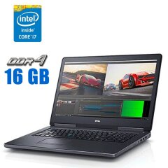 Ноутбук Dell Precision 7520 / 15.6" (1920x1080) TN / Intel Core i7-7820HQ (4 (8) ядра по 2.9 - 3.9 GHz) / 16 GB DDR4 / 256 GB SSD + 1000 GB HDD / Intel HD Graphics 630 / WebCam / Windows 10 Pro + Докстанція