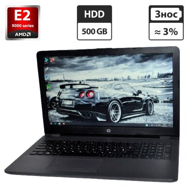 Ноутбук HP 255 G6 / 15.6" (1366x768) TN / AMD E2-9000e (2 ядра по 1.5 - 2.0 GHz) / 4 GB DDR4 / 500 GB HDD / AMD Radeon R2 Graphics / WebCam / Windows 10 лицензія