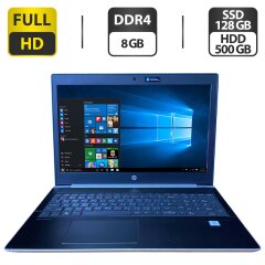 Ноутбук HP ProBook 450 G5 / 15.6" (1920x1080) TN / Intel Core i5-7200U (2 (4) ядра по 2.5 - 3.1 GHz) / 8 GB DDR4 / 128 GB SSD + 500 GB HDD / Intel UHD Graphics 620 / WebCam