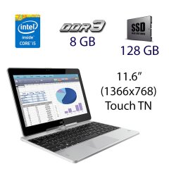 Ноутбук HP Revolve 810 G3 / 11.6" (1366x768) Touch TN LED / Intel Core i5-5300U (2 (4) ядра по 2.3 - 2.9 GHz) / 8 GB DDR3 / 128 GB SSD / WebCam