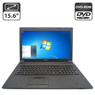 Ноутбук Lenovo B590 / 15.6" (1366x768) TN / Intel Pentium 2020M (2 ядра по 2.4 GHz) / 6 GB DDR3 / 500 GB HDD / Intel HD Graphics / WebCam / DVD-ROM / АКБ не держит