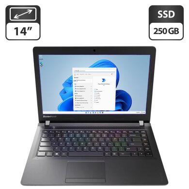 Ноутбук Lenovo IdeaPad 100-14IBY / 14" (1366x768) TN / Intel Celeron N2940 (4 ядра по 1.8 - 2.2 GHz) / 8 GB DDR3 / 250 GB SSD / Intel HD Graphics / WebCam / DVD-ROM